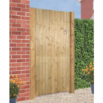 Carlton Square Top High Quality Single Gate - Pressure Treated Scandinavian Redwood - W750 x H1800 mm