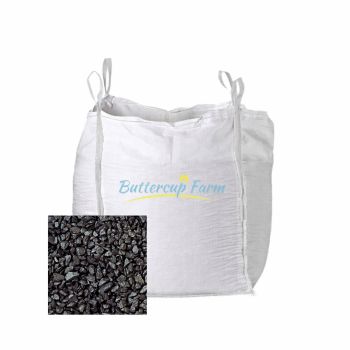 14mm - Charcoal Black Stone Chippings - Premium Aggregate Bulk Bag - 850 Kilos