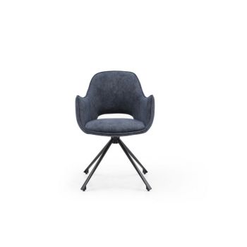 Ioannis Pyramid Style Dining Chair (Pack of 2) - L58 x W61.5 x H81.5 cm - Blue