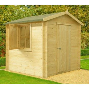 Camelot Log Cabin Home Office Garden Room Approx 9 x 9 Feet