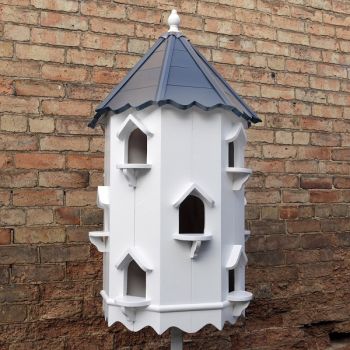Capel Dovecote, Three Tiered Octagonal Birdhouse Traditional English Pole Mounted Birdhouse for Doves or Pigeons