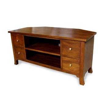 Orchard Corner TV Unit - Mahogany Wood - L50 x W108 x H50 cm