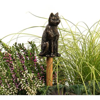 Cat Cane or Stake Topper Pot Buddy - L4 x W3.5 x H8 cm