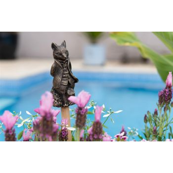 Beatrix Potter Mr. Tod Cane or Stake Topper (CCBP0009) - L4.5 x W4.5 x H9 cm