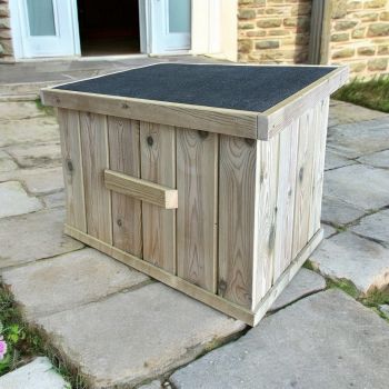 Waterproof Wooden Storage Chalk Board Box (Painted Board Box - Choice of Colours Available) - L70 x W50 x H50 cm - Fully Assembled