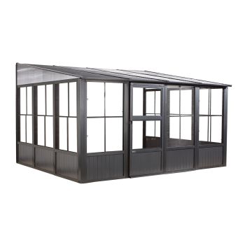 Sojag Charleston Conservatory 3m x 4m - Aluminum - L308.9 x W404 x H244.5 cm - Powder-Coated