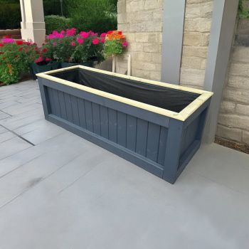 Kent Garden Planter (Painted Planter - Choice of Colours Available) - Pressure Treated Wood - L60 x W60 x H60 cm