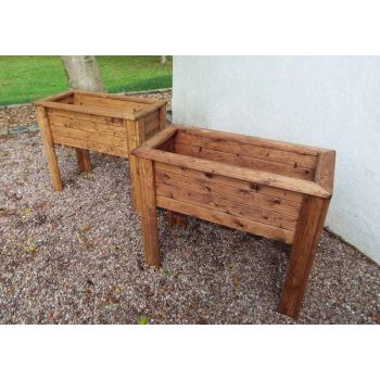 Wiltshire (Raised) 2pc Medium Trough Set - W82 x D41 x H72 - Minimal Assembly Required