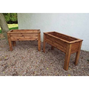 Wiltshire (Raised) 2pc Large Trough Set - W109 x D41 x H72 - Minimal Assembly Required