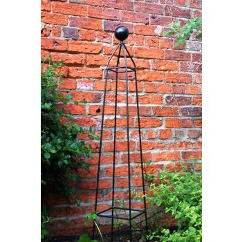Cleo 6Ft Obelisk Bare Metal/Ready to Rust - Steel - L32 x W32 x H182.9 cm