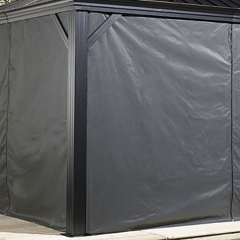 Curtains for Sojag Moreno Gazebo 3m x 3.7m - Polyester - L370 x W300 x H199.34 cm