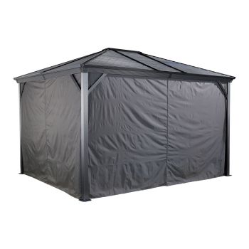 Curtains for Sojag Ventura / Ventura II Gazebo 3m x 3.7m - Polyester - L370 x W300 x H195.99 cm