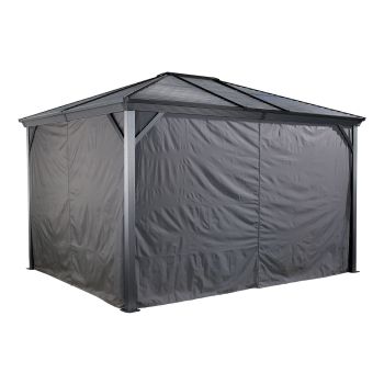 Curtains for Sojag Ventura / Ventura II Gazebo 3m x 3m - Polyester - L300 x W300 x H195.99 cm
