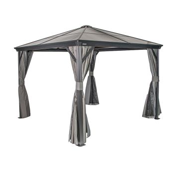Curtains for Sojag Verona Gazebo 3m x 3m - Polyester - L300 x W300 x H195.99 cm