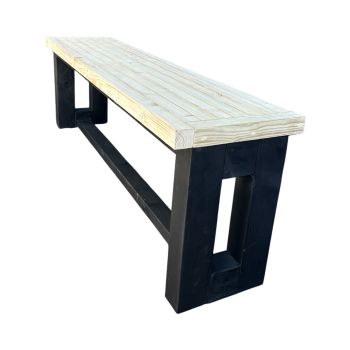 Garden Patio Bench - Pressure Treated Wood - L150 x W40 x H45 cm