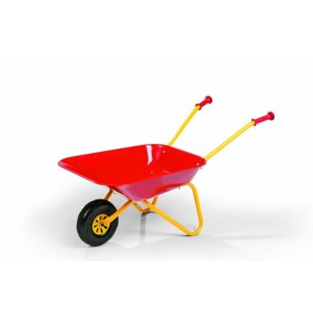 Red Metal Wheelbarrow