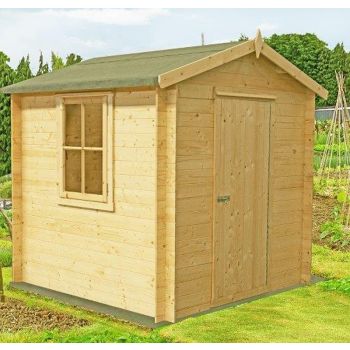 Danbury Log Cabin Home Office Garden Room Approx 8 x 8 Feet