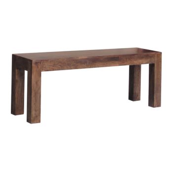 Dakota Bench Small - Mango Wood - L35 x W118 x H45 cm - Dark Finish