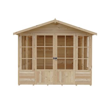 Delmora 8 x 12 Shiplap Summerhouse - Wood - L358.2 x W245.6 x H217.4 cm