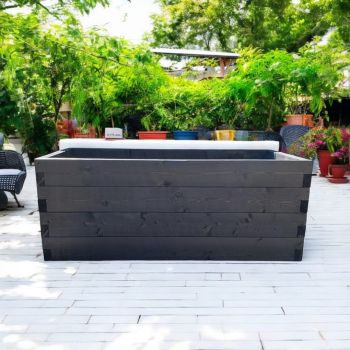 Suffolk Planter (Painted Wooden Planter - Choice of Colours Available) - L50 x W50 x H45 cm
