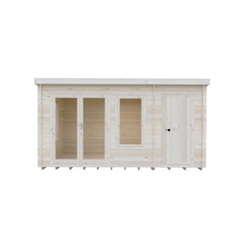 Elm 10 x 14 Feet Log Cabin in 19 mm Logs - L419 x W299 x H225 cm