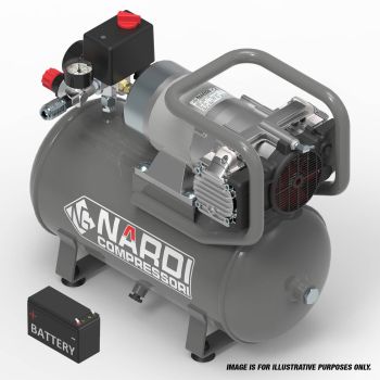 NARDI ESPRIT 3 24v 500w 15ltr Compressor - L47 x W22 x H40 cm