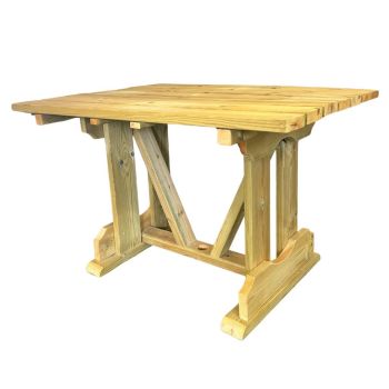 Ergo 4 Seater Table - Wood - L90 x W120 x H78 cm - Partially Assembled