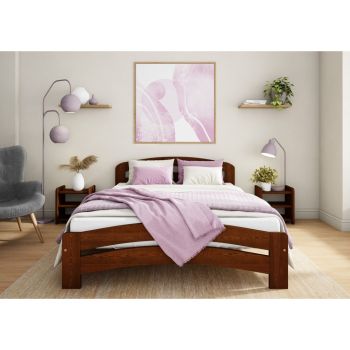 Dala Bed Frame 4 Feet 6 Inch - Wood - L197 x W143 x H80 cm - Bear