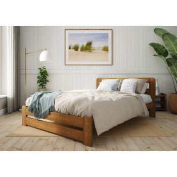 Aurora Bed Frame 4 Feet 6 Inch - Wood - L197 x W146 x H80 cm - Umbra