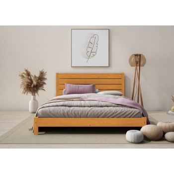Shibui Bed Frame 4 Feet - Wood - L197 x W128 x H90 cm - Teak