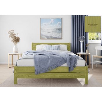 Alva Single Size Bed Frame 3 Feet - L197 x W98 x H90 cm - Avocado