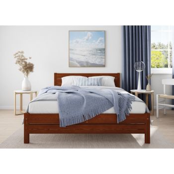 Alva Bed Frame 5 Feet - Wood - L207 x W161 x H90 cm - Bear