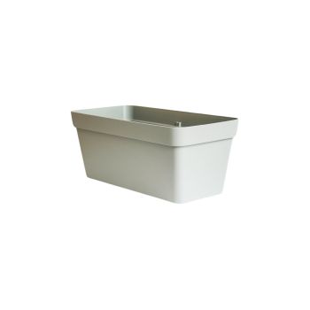 Cleo Rectangle Flower Box with Wheels - L79 x W34 x H33 cm - Sage