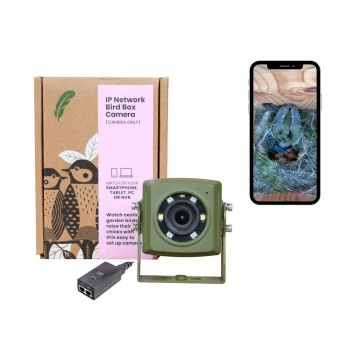 Wired Network Bird Box & Wildlife HD Camera PoE Version - L20 x W18.5 x H15 cm