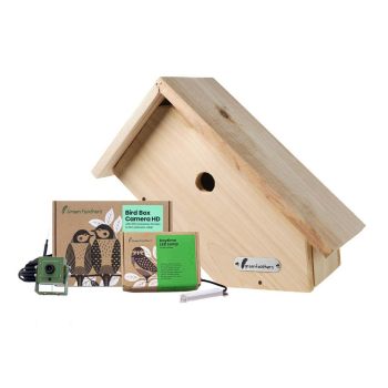 45 Degree WiFi Side View Bird Box Camera Starter Pack - Larch