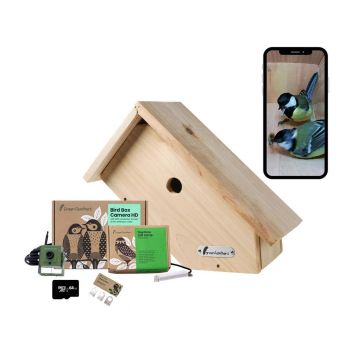 45 Degree WiFi Side View Bird Box Camera Complete Pack - Larch