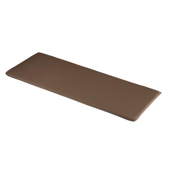 3 Seater Bench Outdoor Garden Furniture Cushion - L141 x W48 x H4 cm - Chocolate