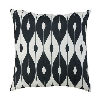 Scatter Cushion 18"x18" Black Pattern Outdoor Garden Furniture Cushion