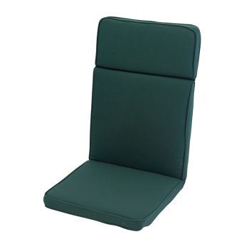 High Recliner Outdoor Garden Furniture Cushion - L116 x W49 cm - Forest Green