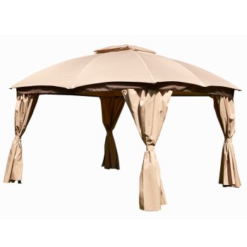 Rio Gazebo - L365 x W300 x H260 cm - Mocha