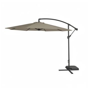 3m Cantilever Parasol - L300 x W300 cm - Grey