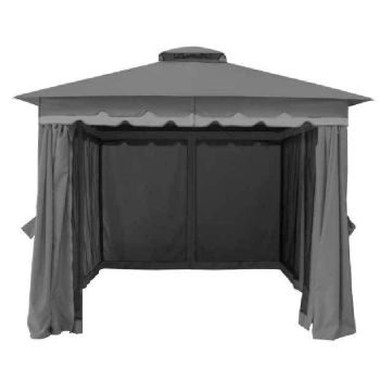Monaco Two Tone Gazebo - L300 x W300 x H250 cm - Grey