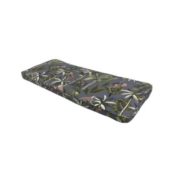 Tropical 3 Seater Bench Cushion - L141 x W48 x H4 cm - Grey