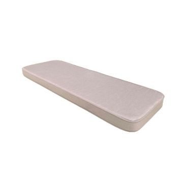 Taupe Luxury 2 Seater Bench Cushion - L48 x W116 x D5 cm