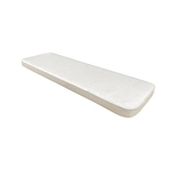 Ivory Luxury 3 Seater Bench Cushion - L48 x W141 x D5 cm