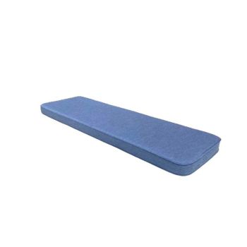 Navy Luxury 3 Seater Bench Cushion - L48 x W141 x D5 cm