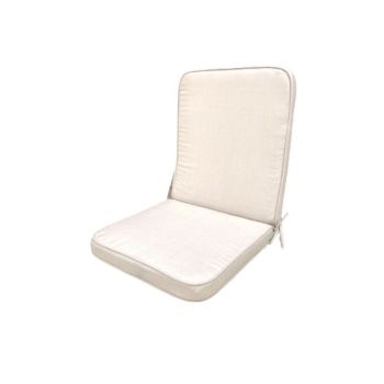 Ivory Luxury Low Recliner Cushion (Pack of 4) - L96 x W42 x D5 cm