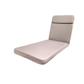 Taupe Luxury Sun Lounger Cushion - L198 x W60 x D6 cm