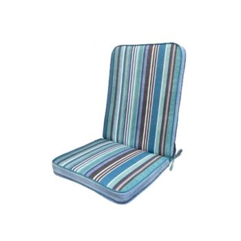 Sandbanks Low Recliner Cushion - L96 x W42 x D5 cm - Blue