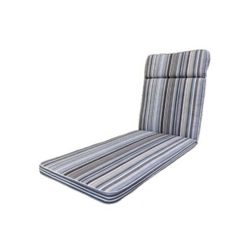 Sandbanks Sunlounger Cushion - L198 x W60 x D5 cm - Grey